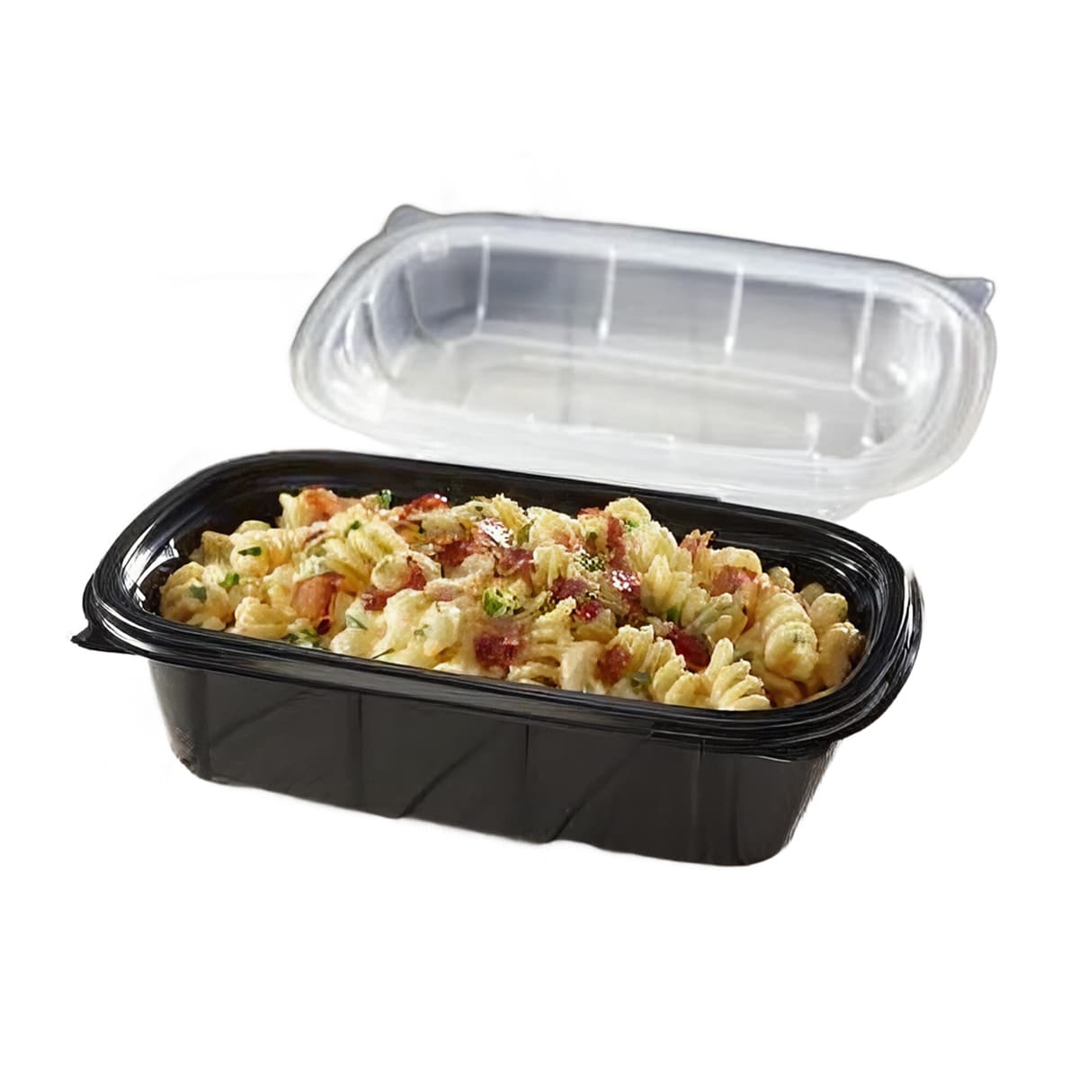 Victoria Bay Take-Out Container Hinged 6X9X3.5 IN PP Black Clear Rectangle 264/Case