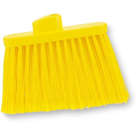 OmniFit™ Broom Head 8X12X2 IN Yellow Flagged Angled Threaded Color Coded 1/Each