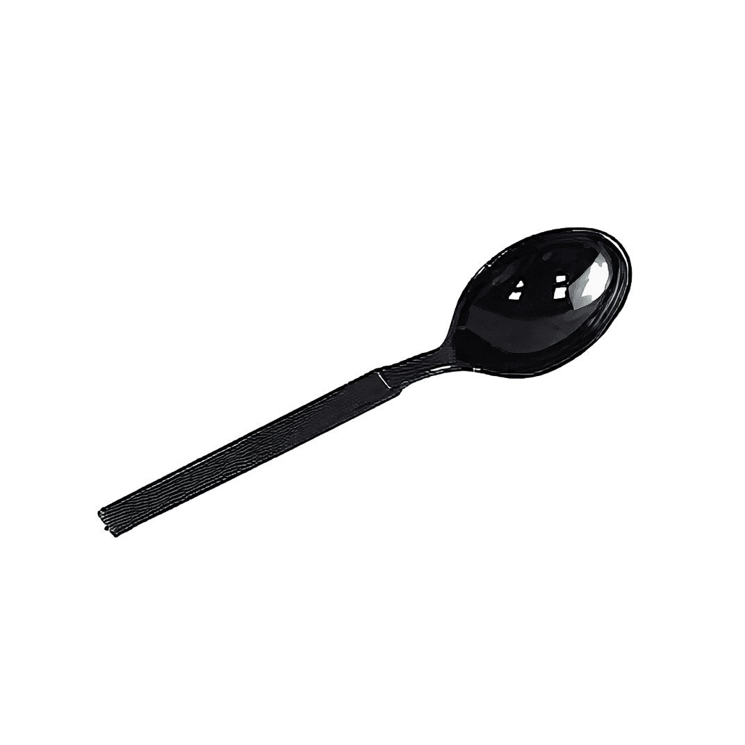 Soup Spoon Black Extra Heavy 100 Count/Pack 10 Packs/Case