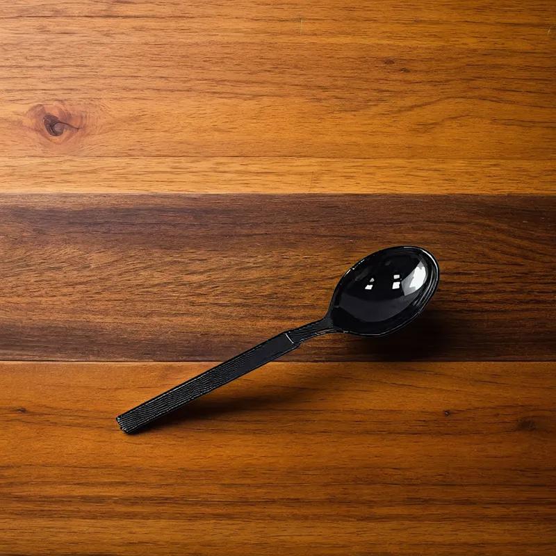 Soup Spoon Black Extra Heavy 100 Count/Pack 10 Packs/Case