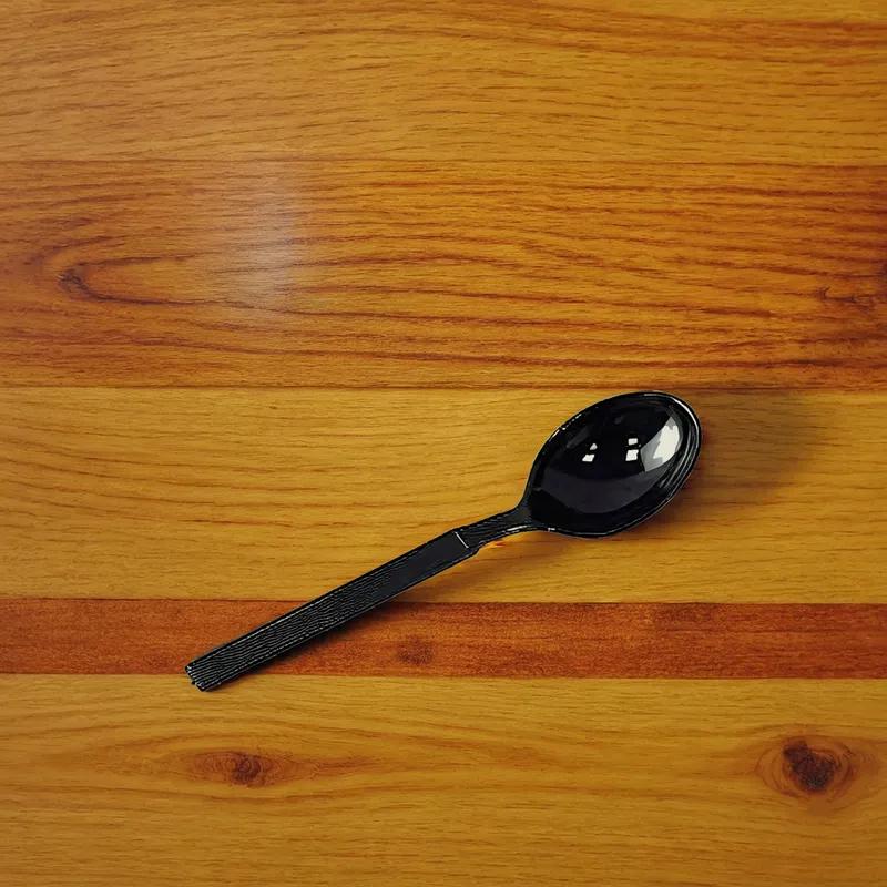 Soup Spoon Black Extra Heavy 100 Count/Pack 10 Packs/Case