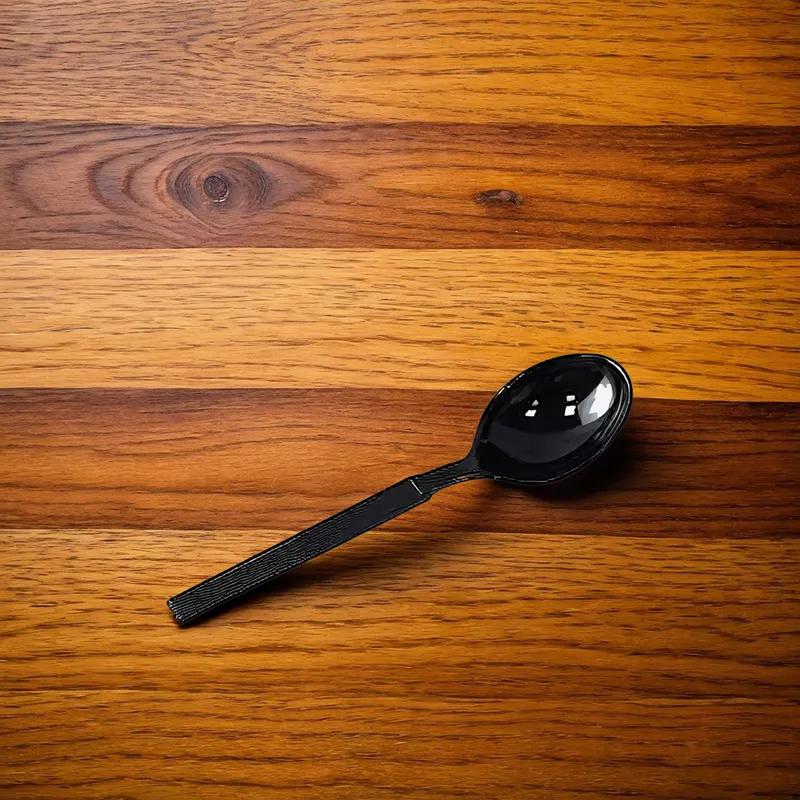 Soup Spoon Black Extra Heavy 100 Count/Pack 10 Packs/Case