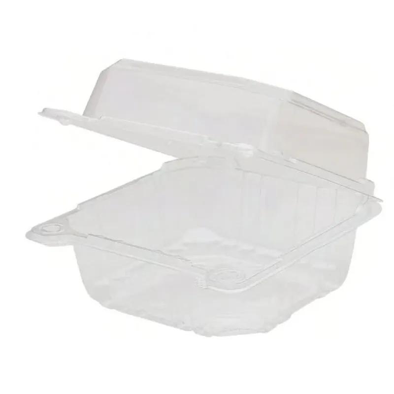 Karat® Take-Out Container Hinged 6X6X3 IN PET PP Clear 125 Count/Pack 4 Packs/Case 500 Count/Case