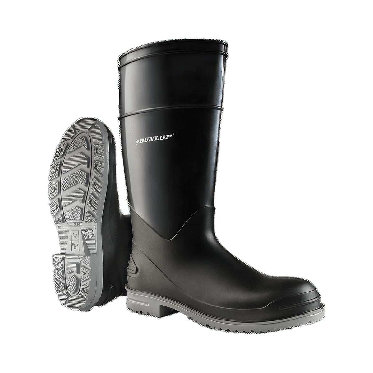 Boot Size 12 16 IN Black Gray Poly Blend Steel Toe 1/Pair