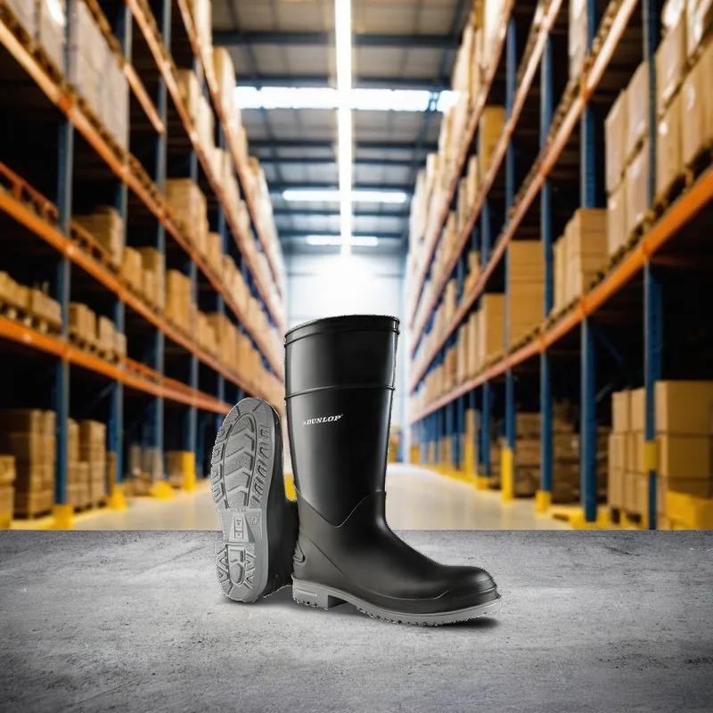 Boot Size 12 16 IN Black Gray Poly Blend Steel Toe 1/Pair