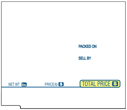 UPC Scale Label 2.24X1.94 IN 600 Count/Roll 16 Rolls/Case