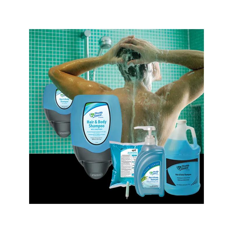 Health Guard® Hair & Body Wash Liquid 2 L Aloe Vera Blue Refill 4/Case