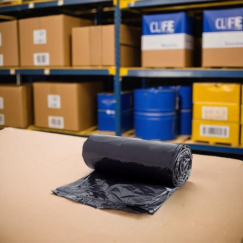 Can Liner 23X17X46 IN Black 1.5MIL 200/Case