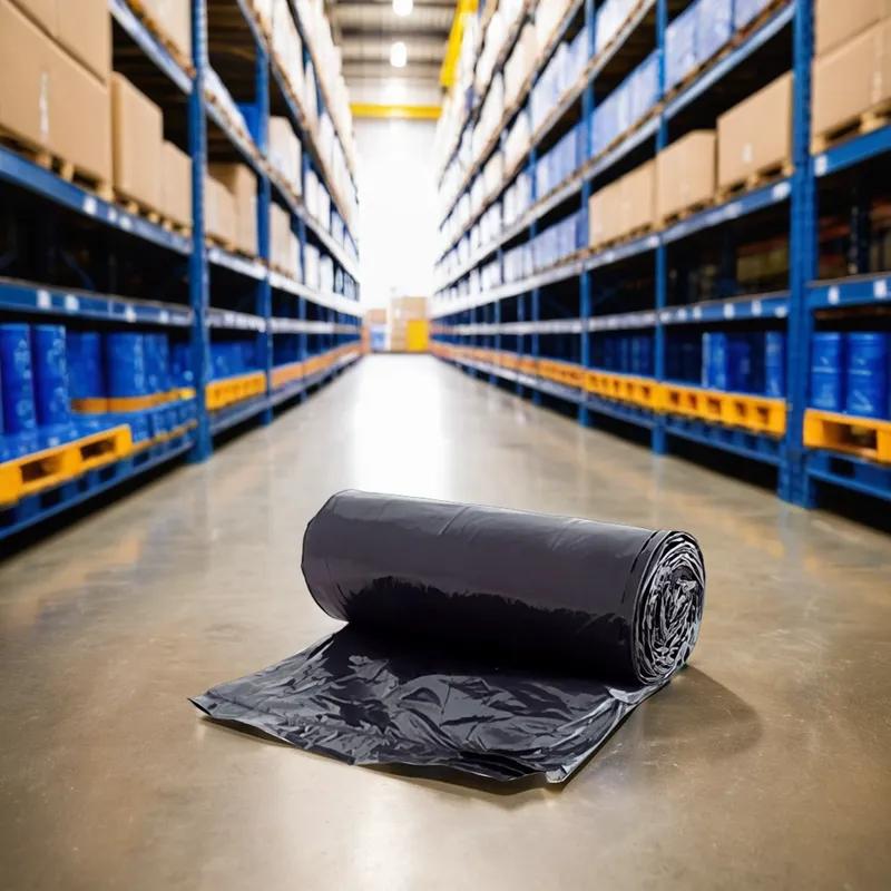 Can Liner 23X17X46 IN Black 1.5MIL 200/Case