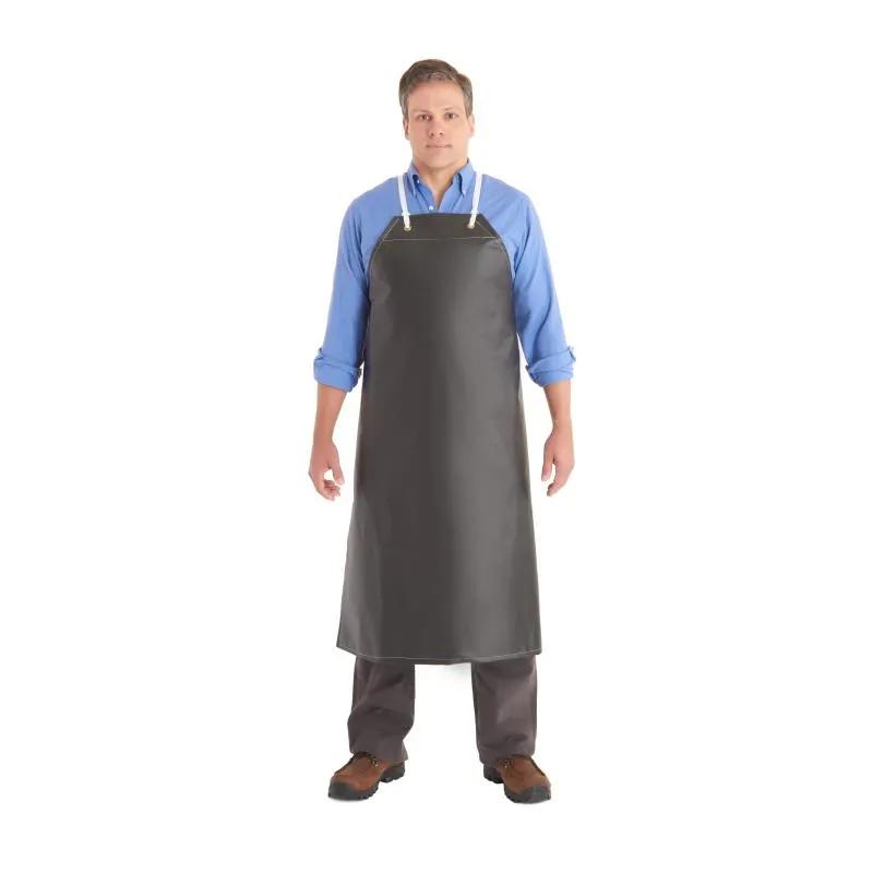 AlphaTec® Apron 35X45 IN Black 18MIL Hycar Nitrile 12 Count/Case