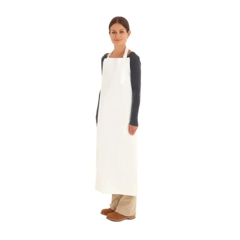 AlphaTec® Apron 35X50 IN White Chemical Resistant Adjustable Strap 1/Each