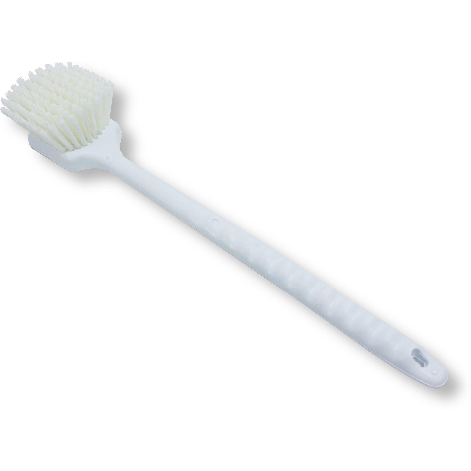 Scrub Brush 20X3X2.75 IN White Long Handle 1/Each