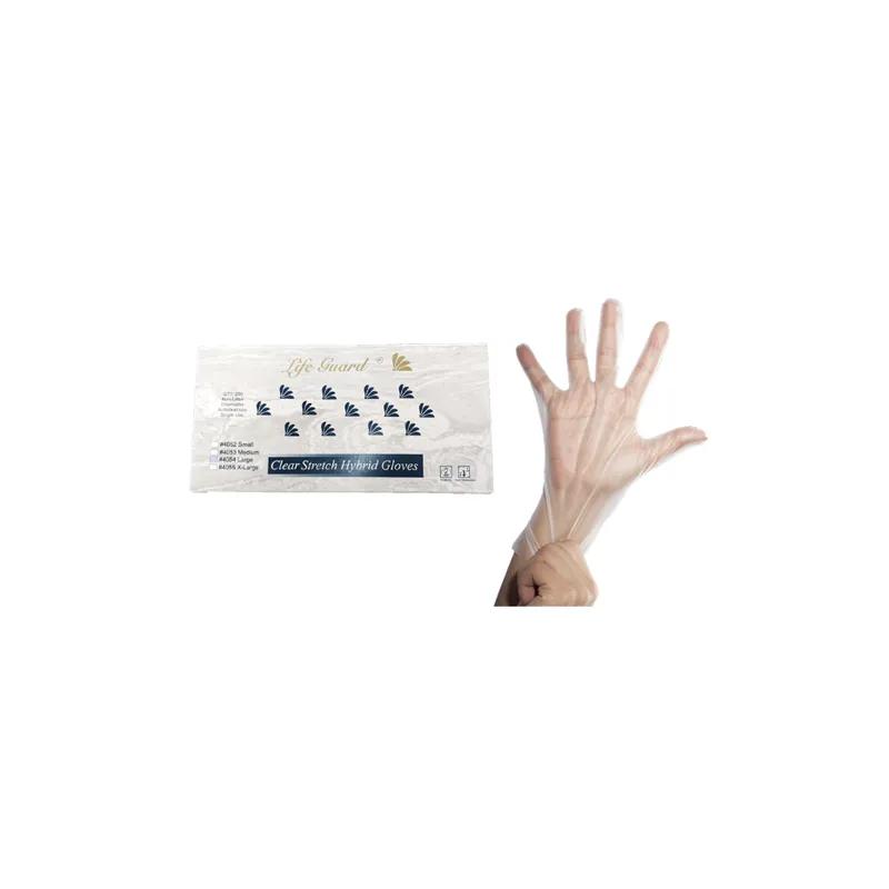 Gloves Medium (MED) Clear Vinyl Hybrid Powder-Free 2000/Case