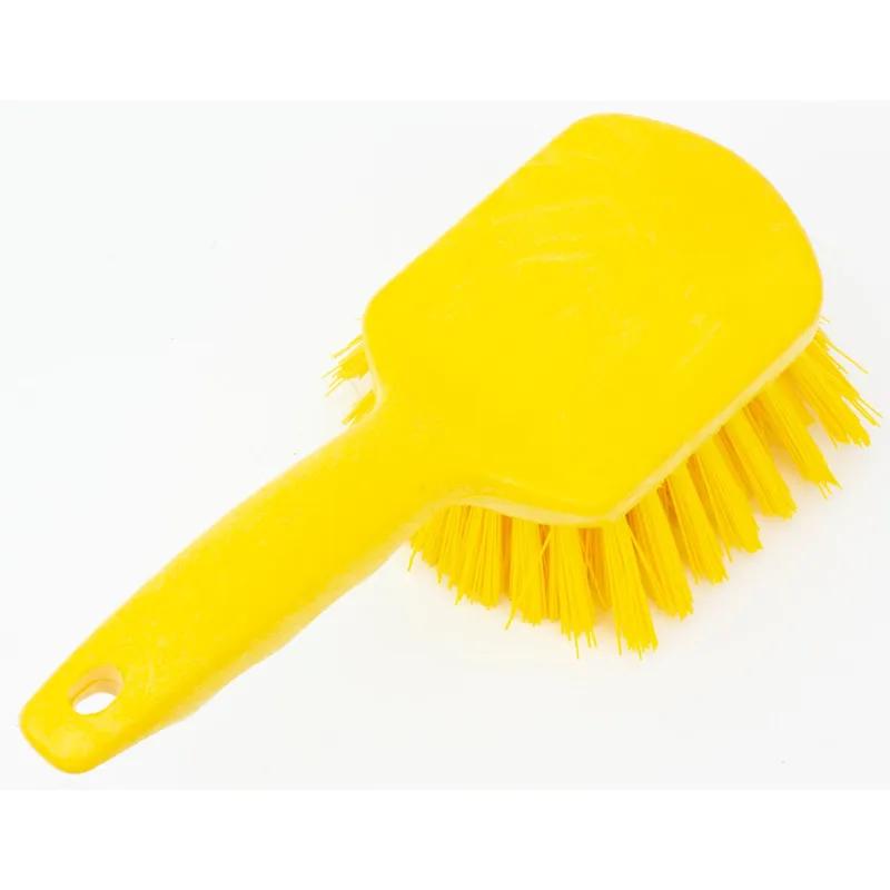 Sparta® Scrub Brush 8X3X2.75 IN PP Yellow Short Handle 1/Each