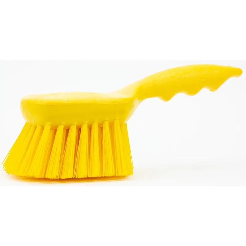 Sparta® Scrub Brush 8X3X2.75 IN PP Yellow Short Handle 1/Each