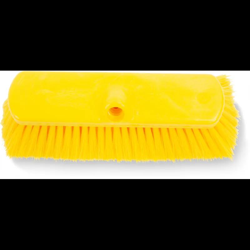 Sparta® Flo-Thru Equipment Wall Brush 10X2.5X4 IN PP Yellow Color Coded Flared 12 Count/Case