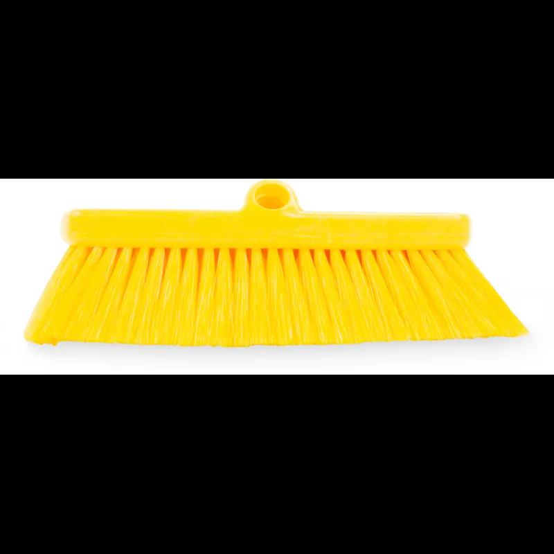 Sparta® Flo-Thru Equipment Wall Brush 10X2.5X4 IN PP Yellow Color Coded Flared 12 Count/Case
