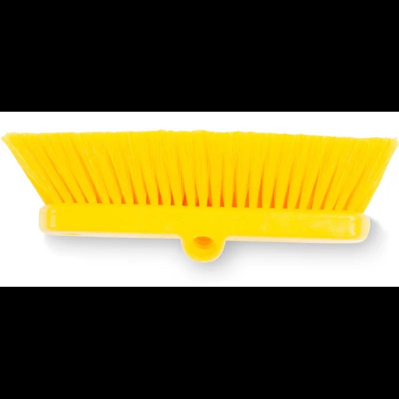 Sparta® Flo-Thru Equipment Wall Brush 10X2.5X4 IN PP Yellow Color Coded Flared 12 Count/Case