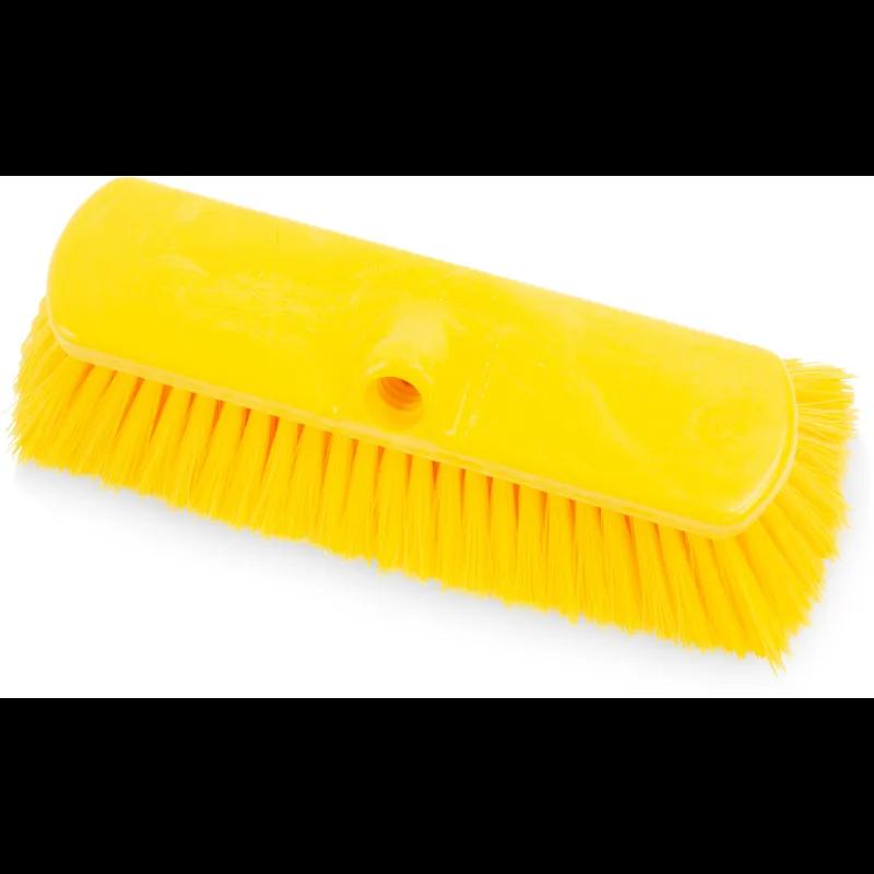 Sparta® Flo-Thru Equipment Wall Brush 10X2.5X4 IN PP Yellow Color Coded Flared 12 Count/Case