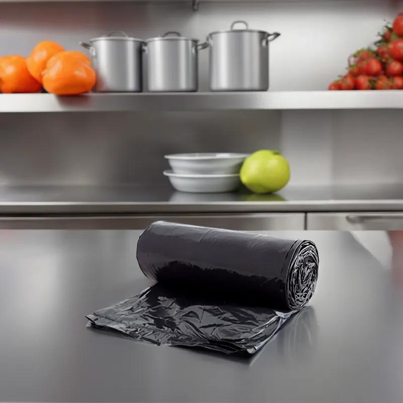 Can Liner 24X33 IN Black 8MIC 1000/Case