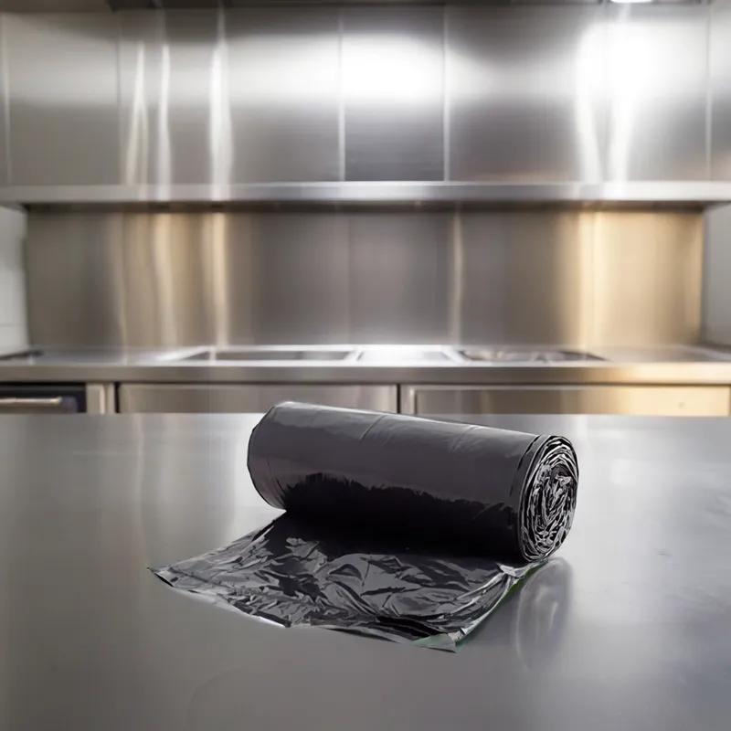 Can Liner 24X33 IN Black 8MIC 1000/Case