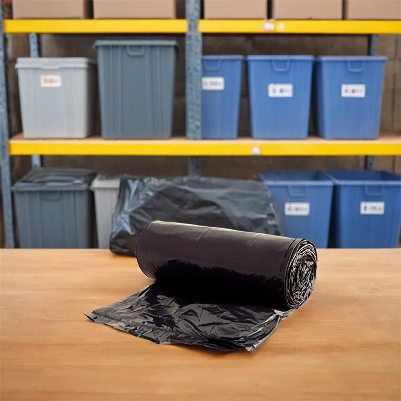 Can Liner 40X48 IN Black HMW-HDPE 16MIC 250/Case