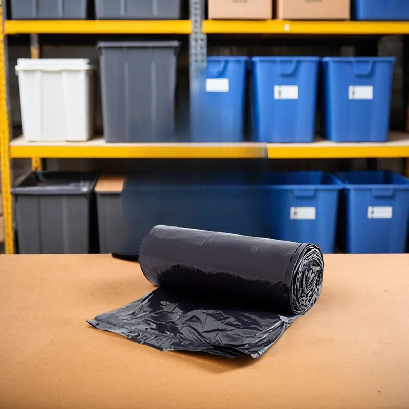 Can Liner 40X48 IN Black HMW-HDPE 16MIC 250/Case