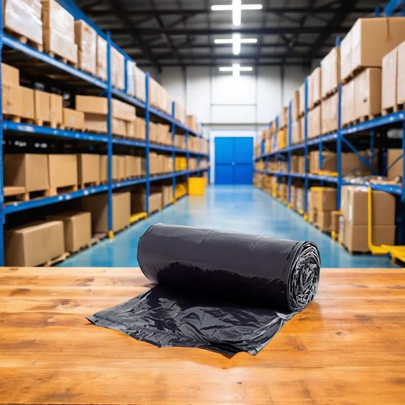 Can Liner 40X48 IN Black HMW-HDPE 16MIC 250/Case