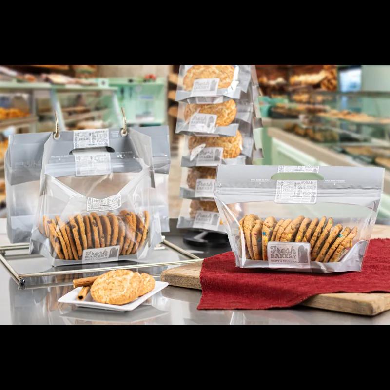 Cookie Bag Small (SM) Clear With Zipper Closure Hang Tab Header 500/Case