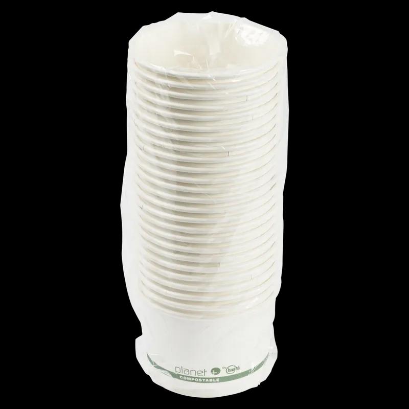 Planet+® Food Container 16 OZ SBS Paperboard PLA White Laminated 500/Case