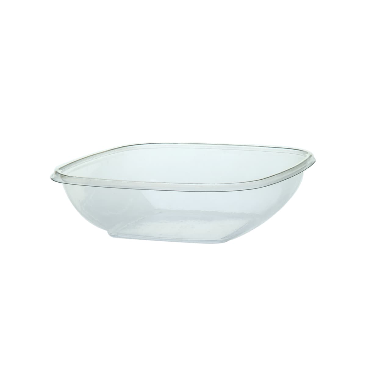 Victoria Bay Bowl Medium (MED) 24 OZ PET Clear Square 75 Count/Pack 4 Packs/Case 300 Count/Case