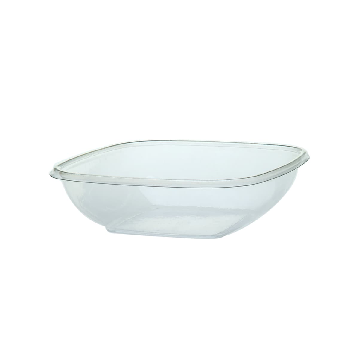 Victoria Bay Bowl Medium (MED) 48 OZ PET Clear Square 75 Count/Pack 4 Packs/Case 300 Count/Case