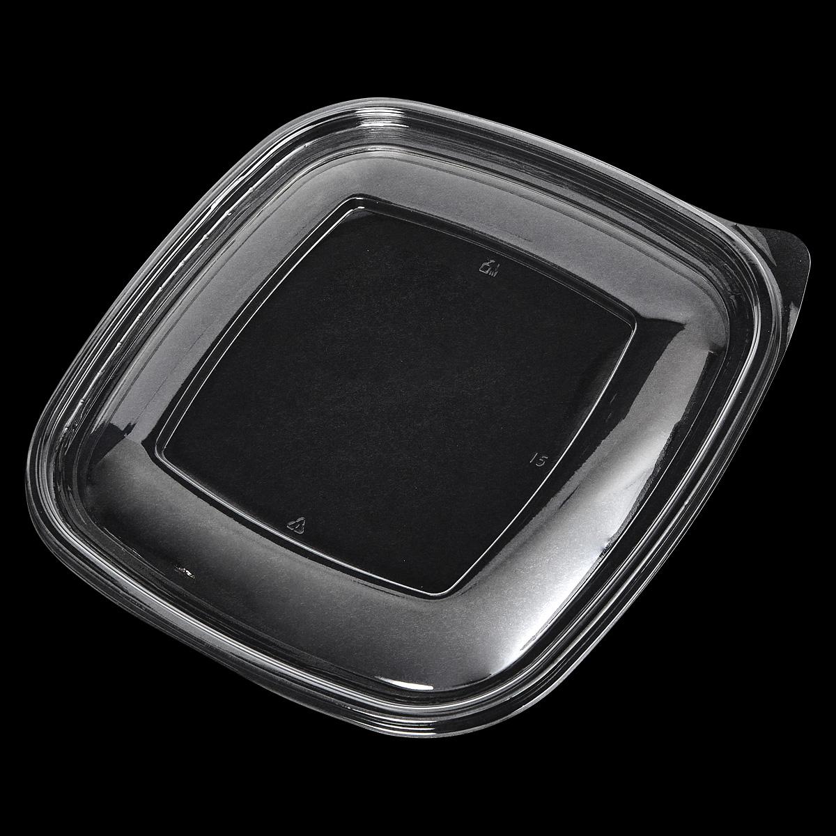 Victoria Bay Lid Flat PET Clear Square For 24-32-48 OZ Bowl 75 Count/Pack 4 Packs/Case 300 Count/Case