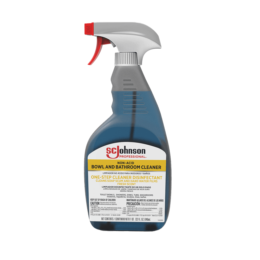 EZ Care Fruity Floral Toilet Bowl Cleaner One-Step Disinfectant 32 FLOZ Neutral RTU 12/Case