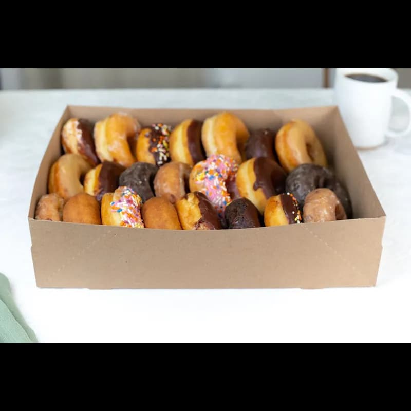 #2 Donut Tray 13.5X9.875X3.375 IN Paperboard Kraft Automatic 150/Case