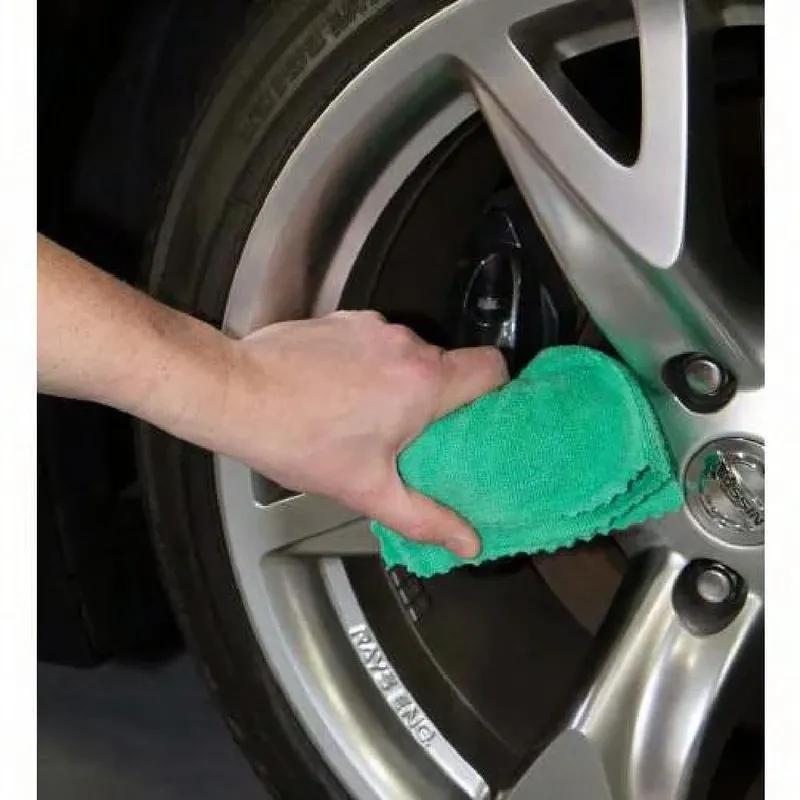 HOSPECO® Smart Rags Cleaning Cloth 12X12 IN Microfiber Green 18 Gram Seamless Lint-Free Economy 50 Count/Box 8 Box/Case