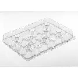 Polar Pak® Cupcake Hinged Container With Dome Lid 4.93X6.66X2.38 IN 24 Compartment PET Clear Rectangle 50/Case