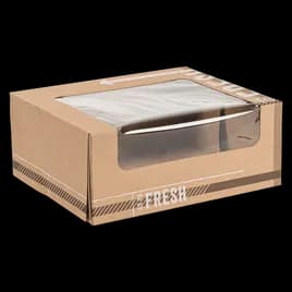 TO GO FRESH™ Donut Box 10X8X4 IN Kraft Waterfall With Window 100/Case