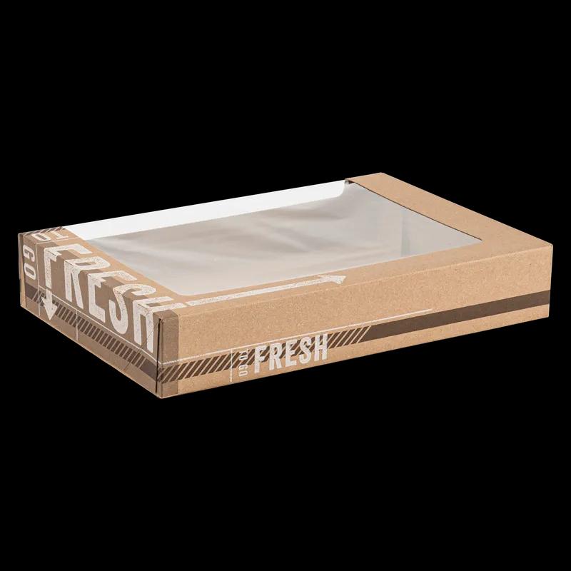 TO GO FRESH™ Donut Box 11.5X8X2 IN Kraft Waterfall With Window 150/Case