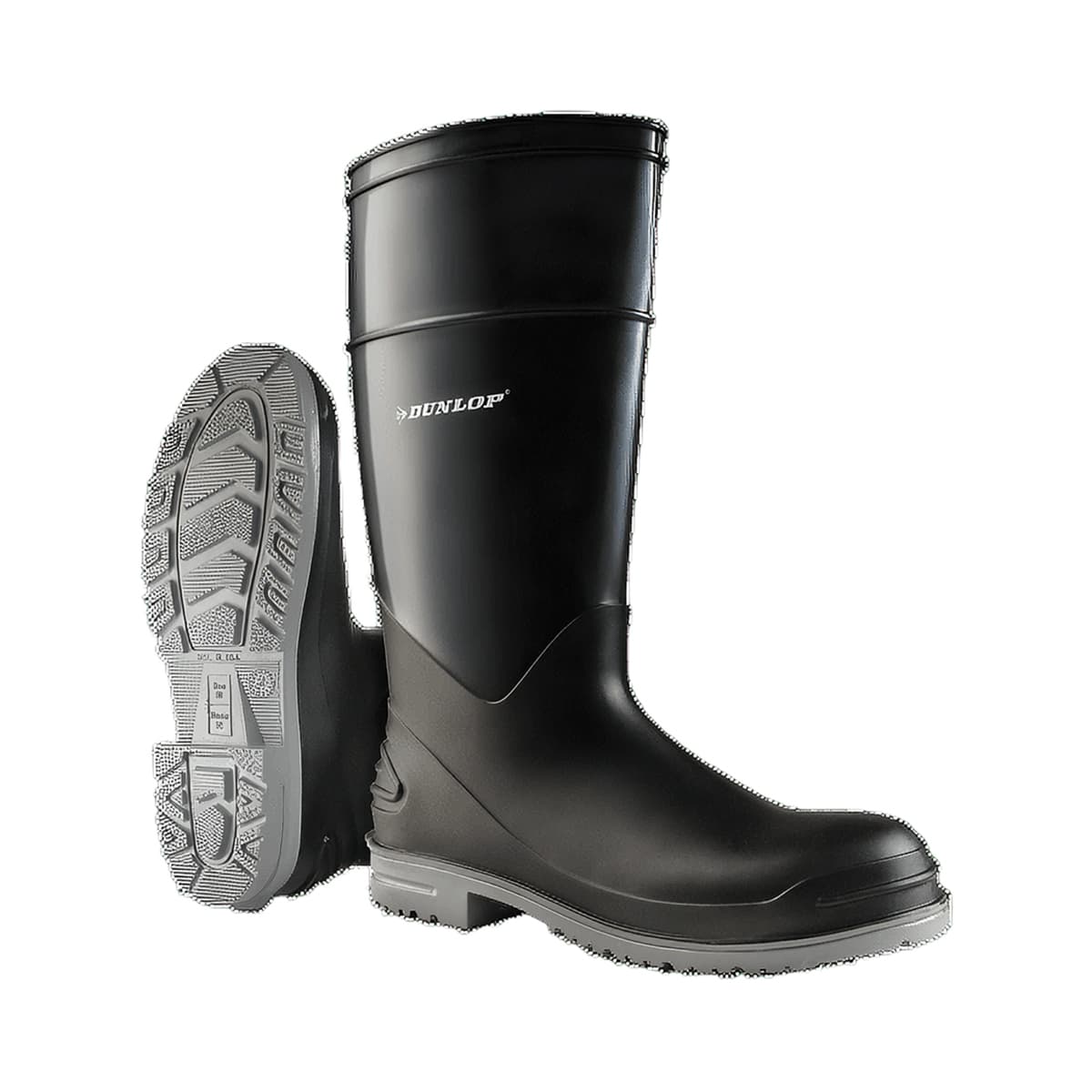 Boot Size 9 16 IN Black Gray Poly Blend Steel Toe 1/Pair