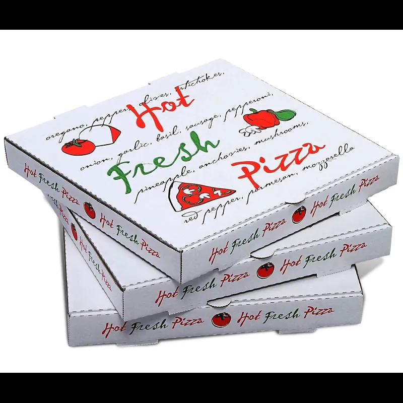Pizza Box 14X14 IN White Kraft 50/Case