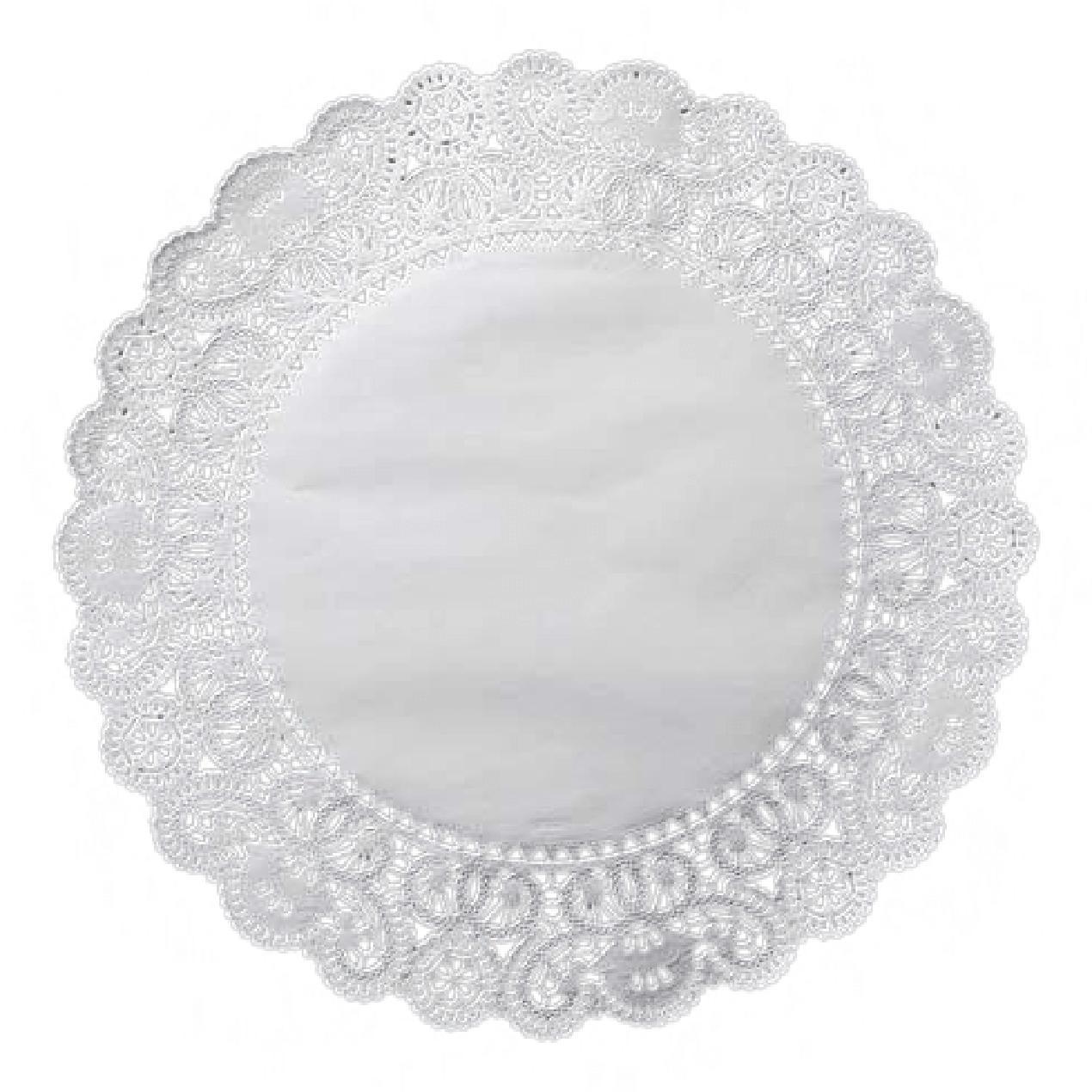 Doily 16 IN Lace Round 250 Count/Pack 4 Packs/Case 1000 Count/Case