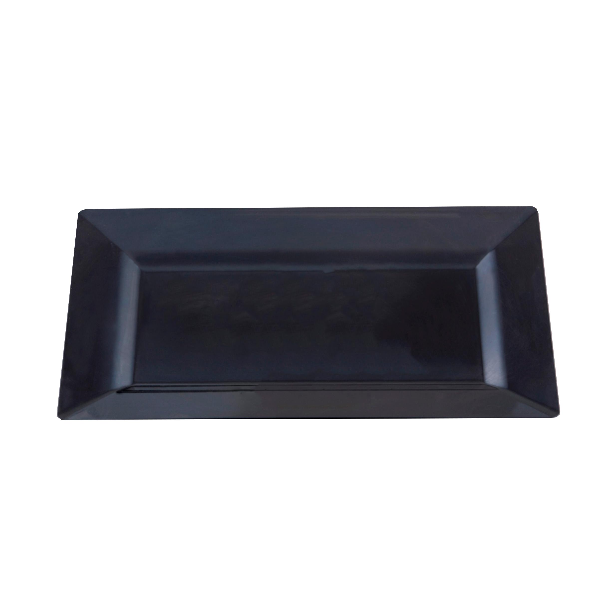 Salad Plate 10X6.5 IN Black Rectangle 120/Case