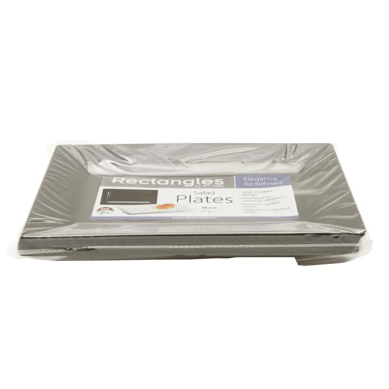 Salad Plate 10X6.5 IN Black Rectangle 120/Case