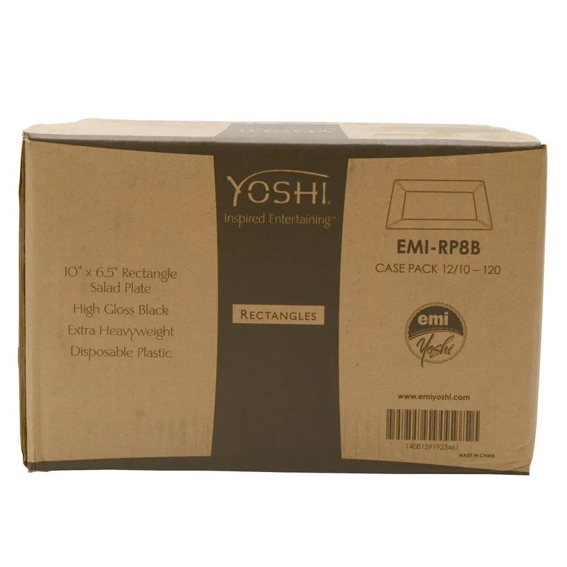 Salad Plate 10X6.5 IN Black Rectangle 120/Case