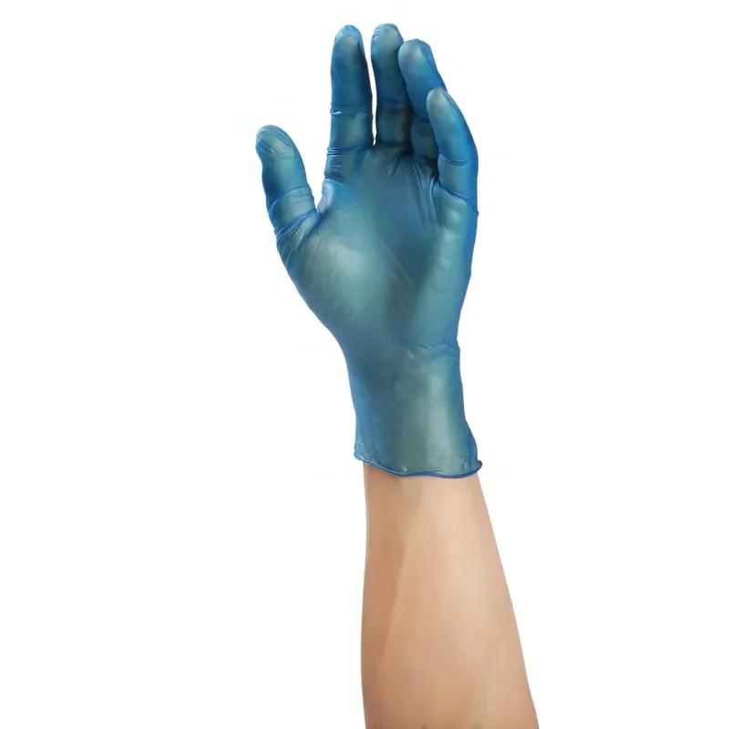 Odyssey Blue Gloves Large (LG) Blue PVC Powder-Free Latex Free 100 Count/Box 10 Box/Case