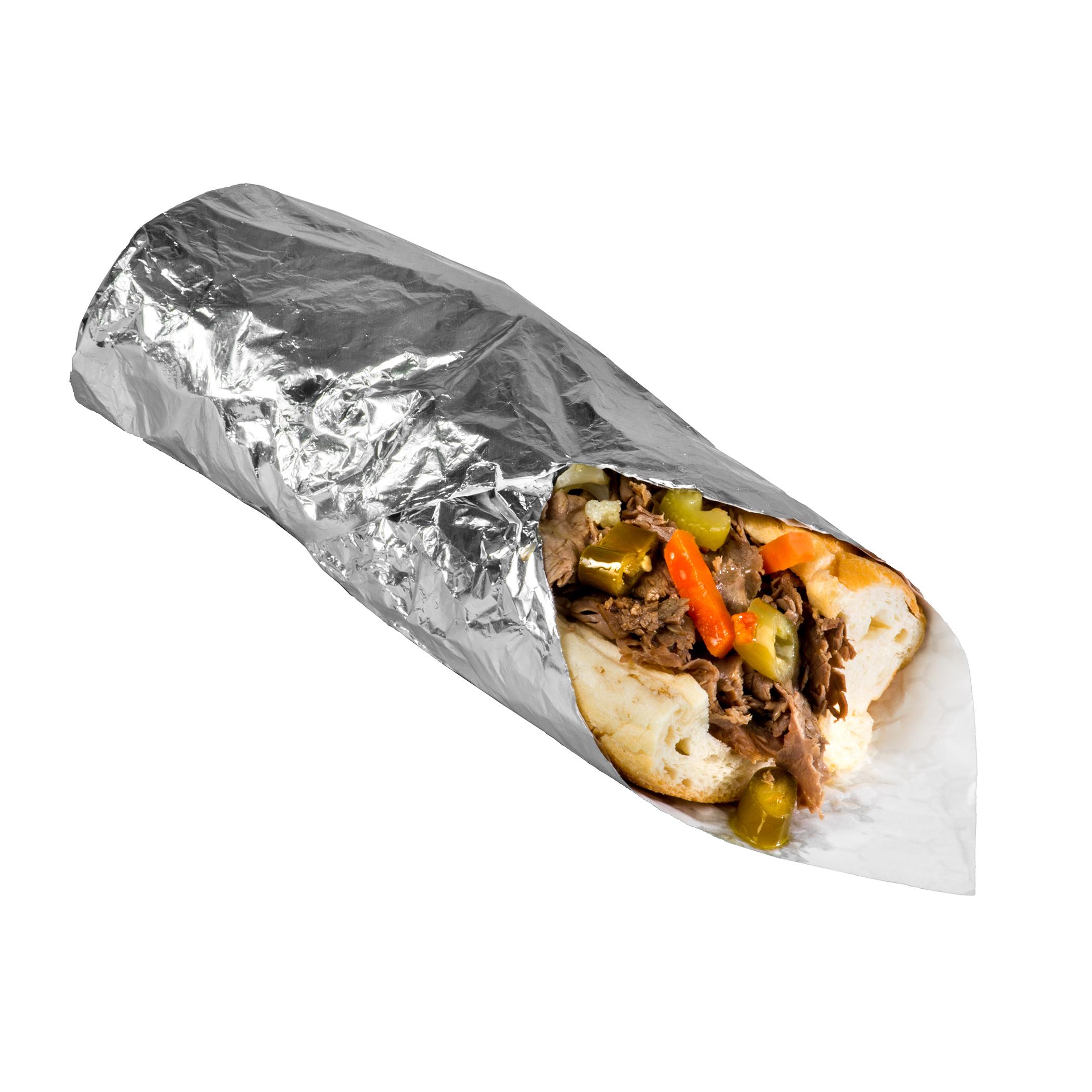 Sandwich Wrap 12X12 IN Foil Plain Cushion 500 Sheets/Pack 5 Packs/Case