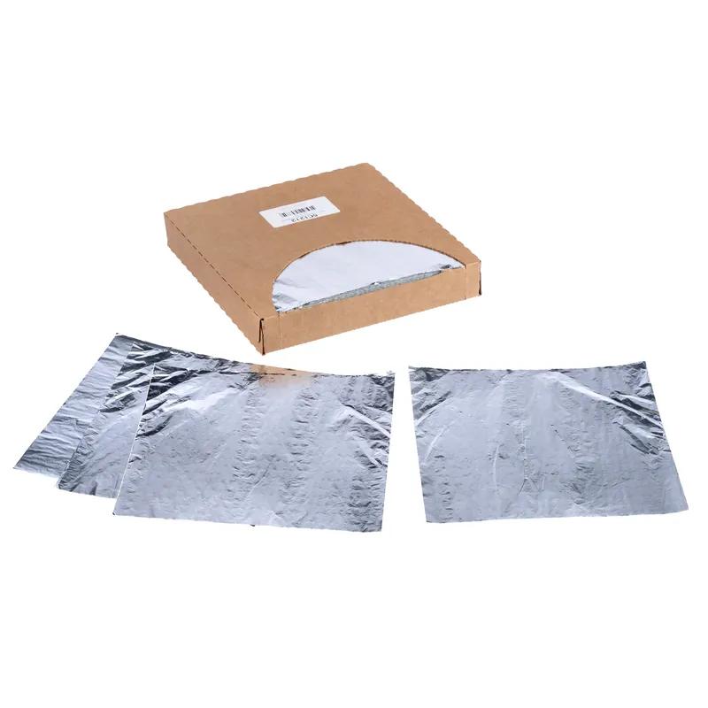 Sandwich Wrap 12X12 IN Foil Plain Cushion 500 Sheets/Pack 5 Packs/Case