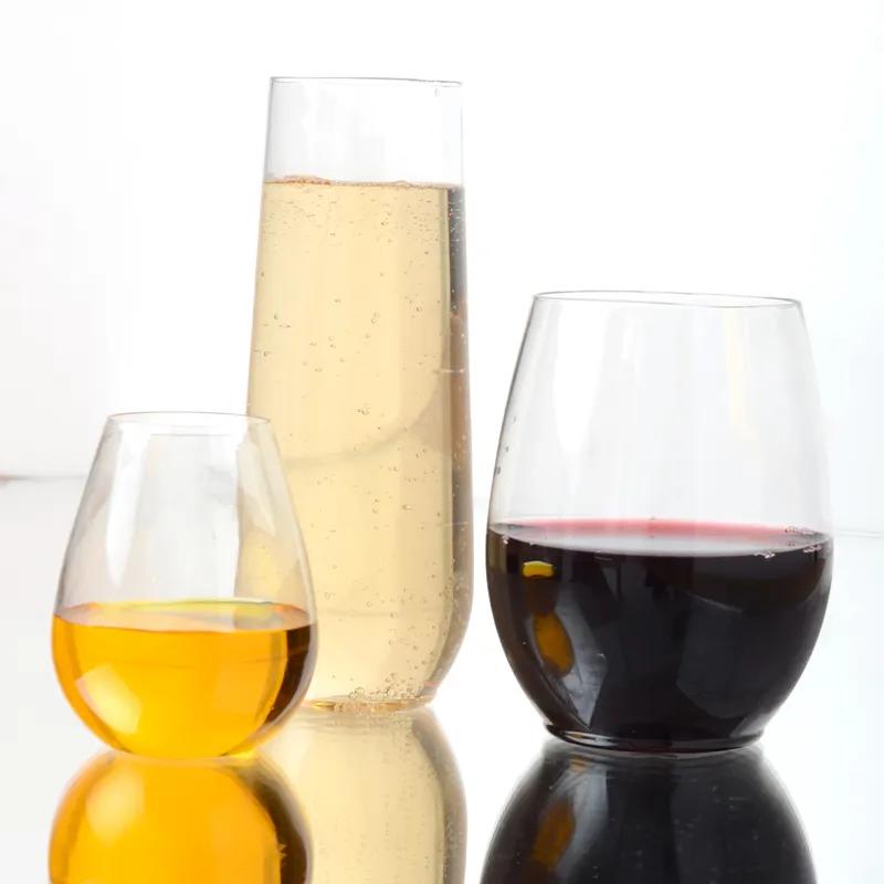 Renaissance Cup Stemless Champagne Flute 10 OZ Plastic Clear 64/Case