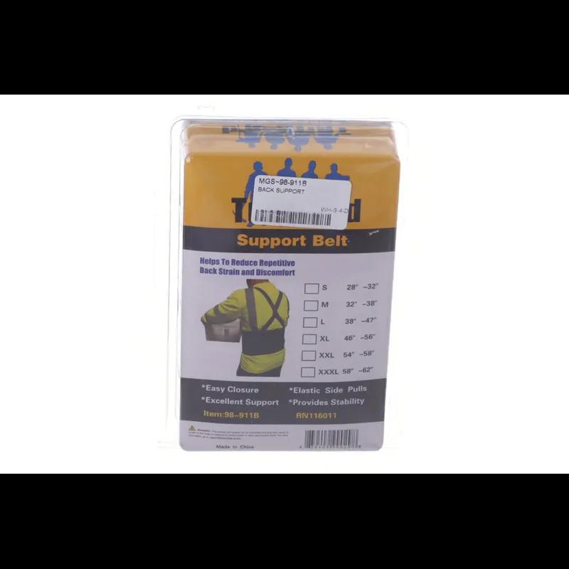 Tuff Grip Back Support Belt Medium (MED) Black Economy Flexible Adjustable 1/Each